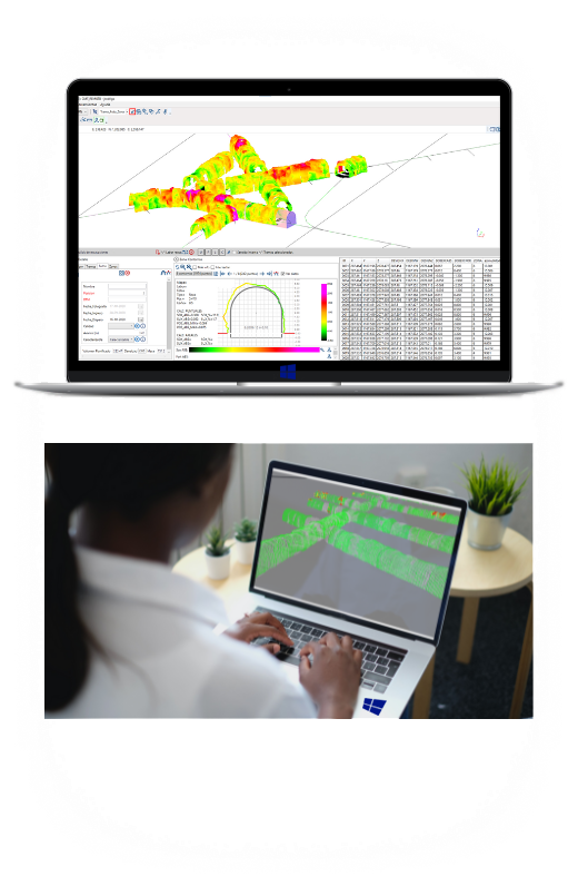 Excavation accuracy calculator in Xilab3D