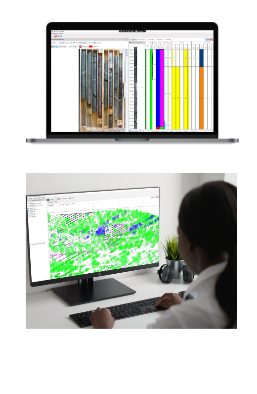 Drill core mapping in Xilab 3D